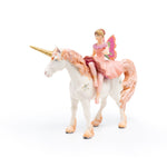Figurine Ballerine sur sa licorne Papo en PVC, Collection Monde enchanté, jouet éducatif idéal pour enfants