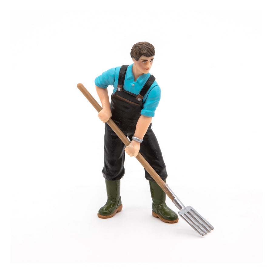 Jardinier Papo en PVC, Collection Vie à la ferme, jouet éducatif idéal pour enfants et collectionneurs