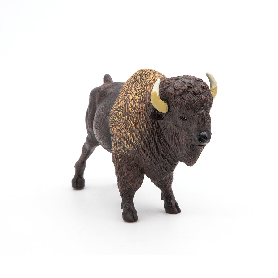 Bison d'Amérique Papo en PVC, Collection Animaux sauvages, jouet éducatif idéal pour enfants et collectionneurs