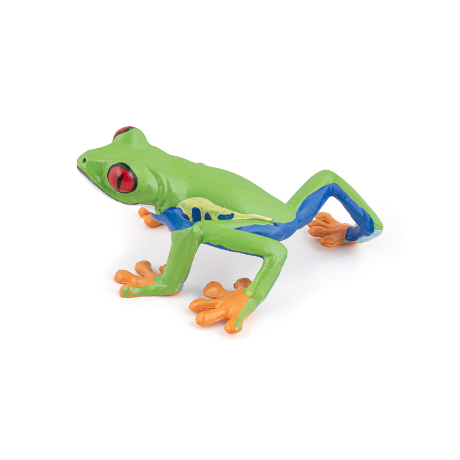 Rainette aux yeux rouges Papo en PVC, Collection Animaux sauvages, jouet éducatif idéal pour enfants et collectionneurs