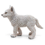 Figurine Jeune loup polaire Papo en PVC, Collection Animaux sauvages, jouet éducatif idéal pour enfants et collectionneurs