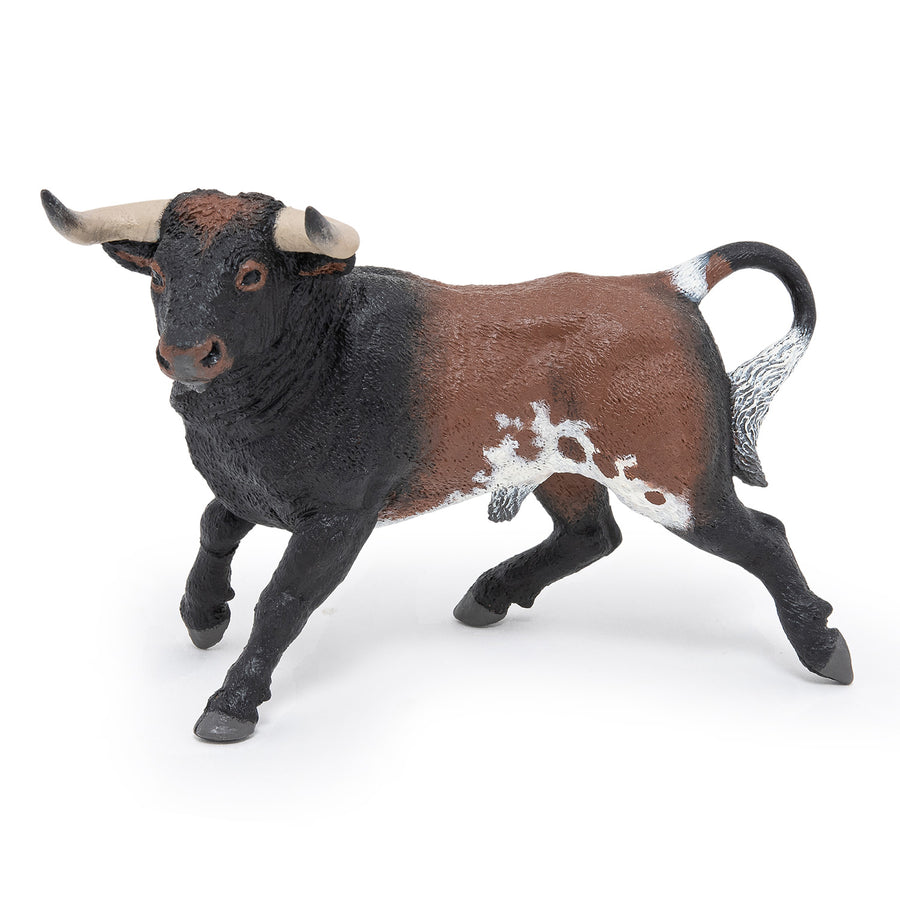 Figurine Taureau Espagnol Papo en PVC, Collection Vie à la ferme, jouet éducatif idéal pour enfants et collectionneurs
