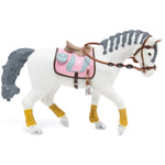 Figurine Cheval tressé Papo en PVC, Collection chevaux, jouet éducatif idéal pour enfants et collectionneurs