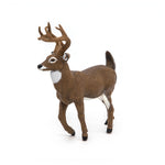 Figurine Cerf de Virginie Papo en PVC, thème forêt, Collection Animaux sauvages, jouet éducatif idéal pour enfants et collectionneurs