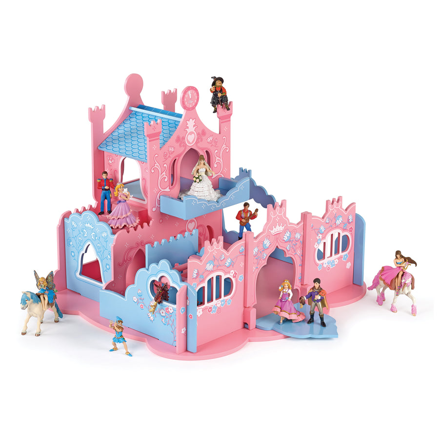 Château dans les nuages Papo en bois, Collection Monde enchanté, décor pour figurines, idéal pour enfants